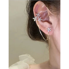 One Sided Earcuff - Hanging Flowers 