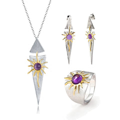 Amethyst Light Pyramid Set 
