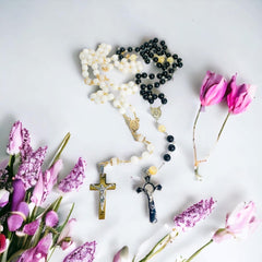 White Jade Rosary 