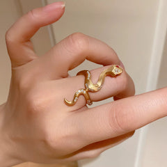 Anillo Snake dorado