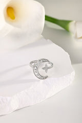 Adjustable Moon and Star Ring 