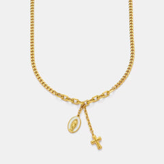 Necklace of the Virgin of Guadalupe and Crucifix
