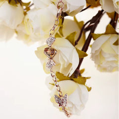 Swarovski crystal amber bracelet