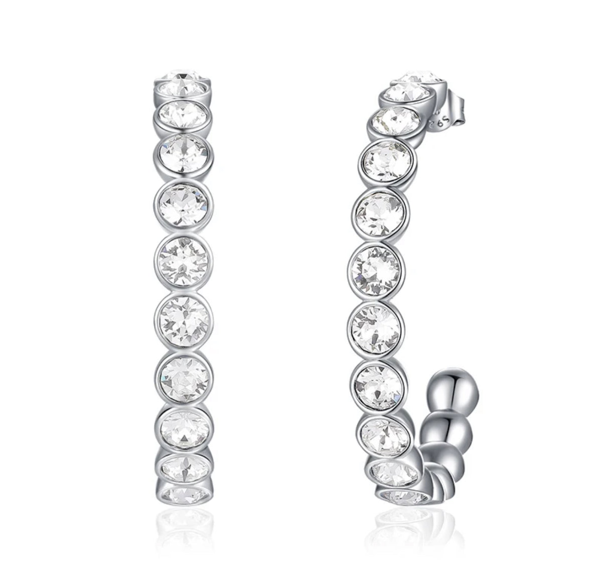 Swarovski Crystal Hoops 