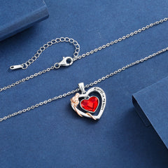 Red &amp; Pink Heart Necklace 