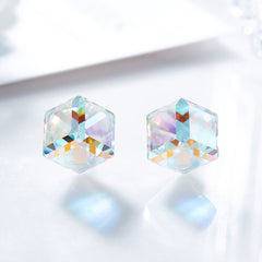 Iridescent Cube Earrings 