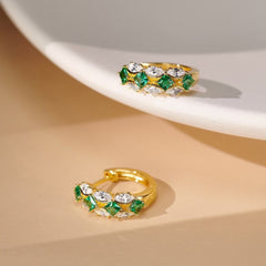 Marquise Hoops with Spinel