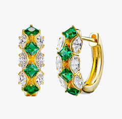 Marquise Hoops with Spinel