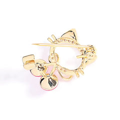 Broche de Gato Rosado