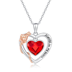 Red &amp; Pink Heart Necklace 