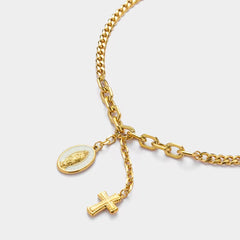 Necklace of the Virgin of Guadalupe and Crucifix