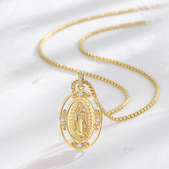 Medalla dorada Virgen Guadalupe