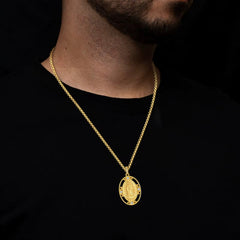 Medalla dorada Virgen Guadalupe