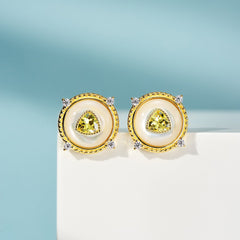 Pearl Sun Earrings