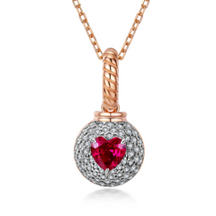 Ruby Eclipse Necklace