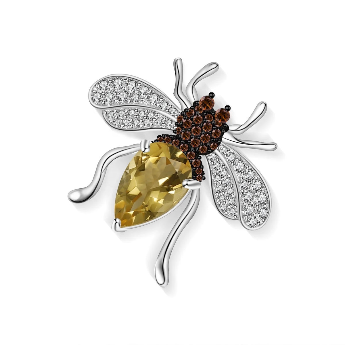 Broche de Abejita Citrino