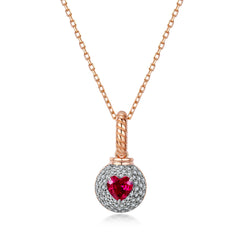 Ruby Eclipse Necklace