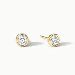 Swarovski round studs - gold 