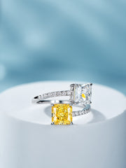 Anillo doble amarillo