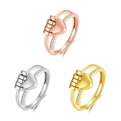 Anillo de corazón anti-estrés