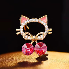 Broche de Gato Rosado