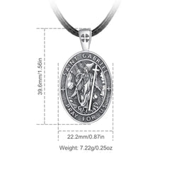 Archangel Saint Gabriel oval