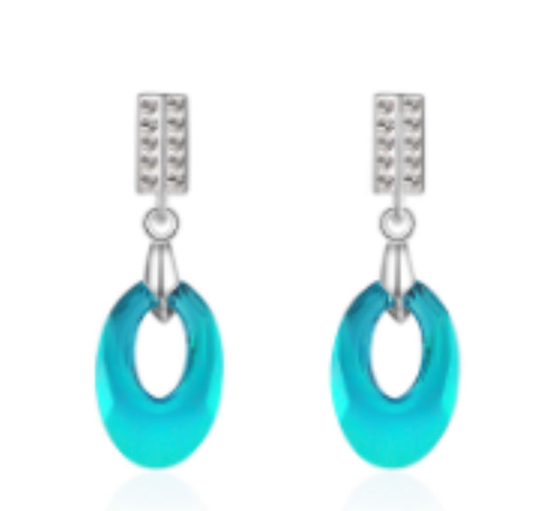 Sky Earrings Swarovski Crystals