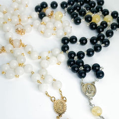 White Jade Rosary 