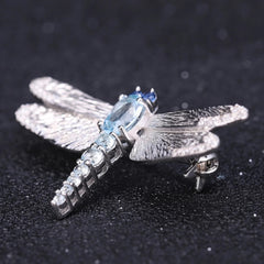 Sky Dragonfly Necklace and Brooch 