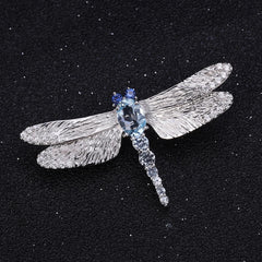 Sky Dragonfly Necklace and Brooch 