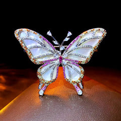 Broche de Mariposa de Nácar