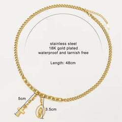 Necklace of the Virgin of Guadalupe and Crucifix