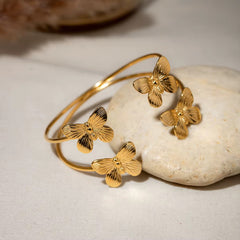 Brazalete de mariposas doble pequeño