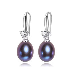 Aretes Colgantes con Perlas Naturales