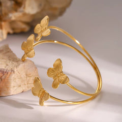 Brazalete de mariposas doble pequeño