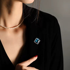 Broche Azul Rey (Par) para decorar camisas