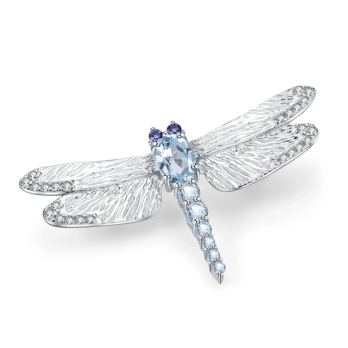 Sky Dragonfly Necklace and Brooch 