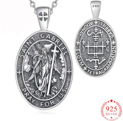 Archangel Saint Gabriel oval