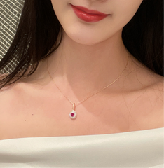 Ruby Eclipse Necklace