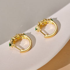 Marquise Hoops with Spinel