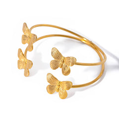 Brazalete de mariposas doble pequeño