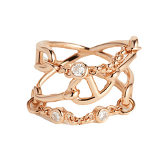 Anillo Cadenas Gucci Style