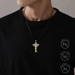 St. Benedict Crucifix with gold details