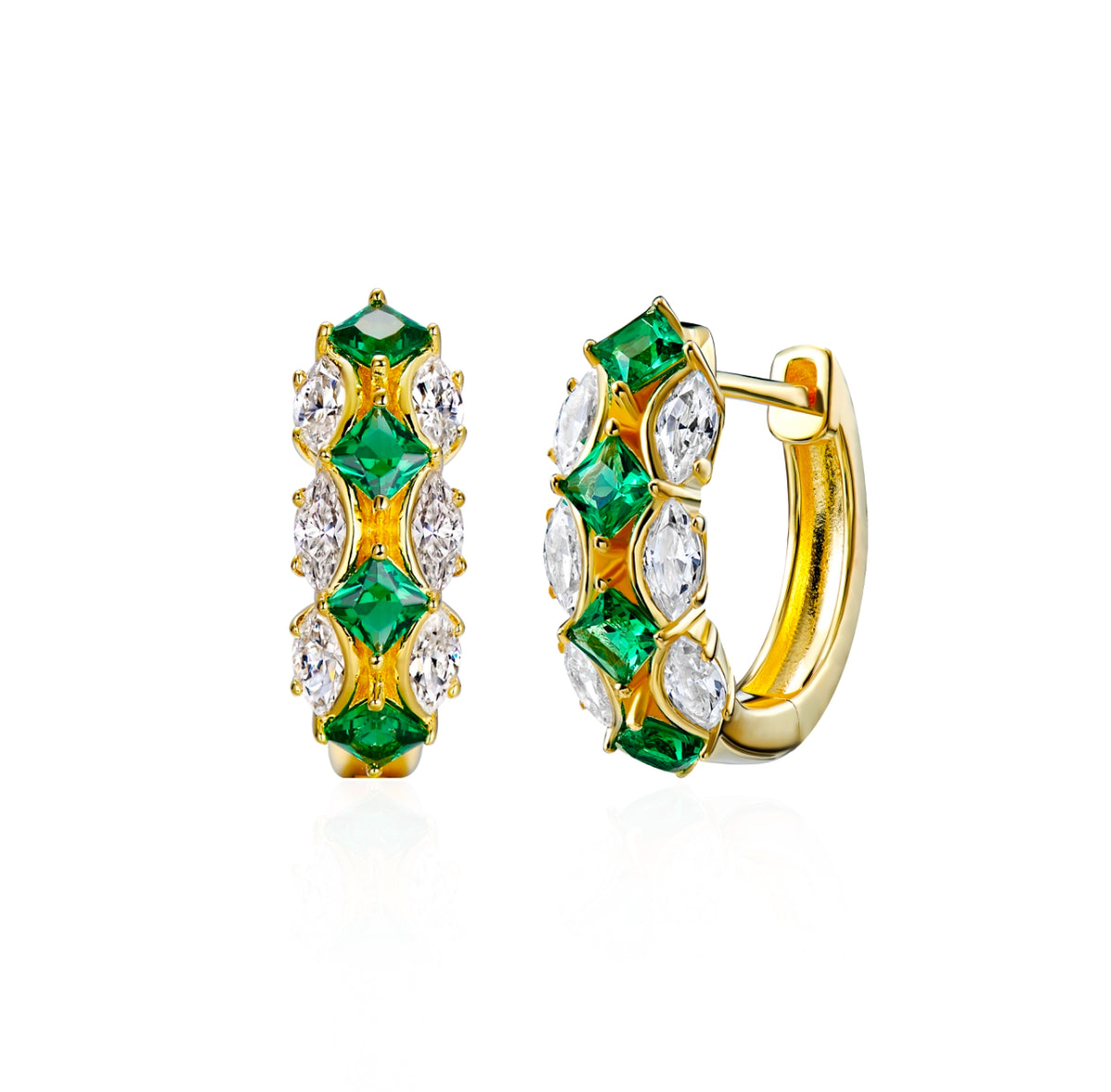 Marquise Hoops with Spinel