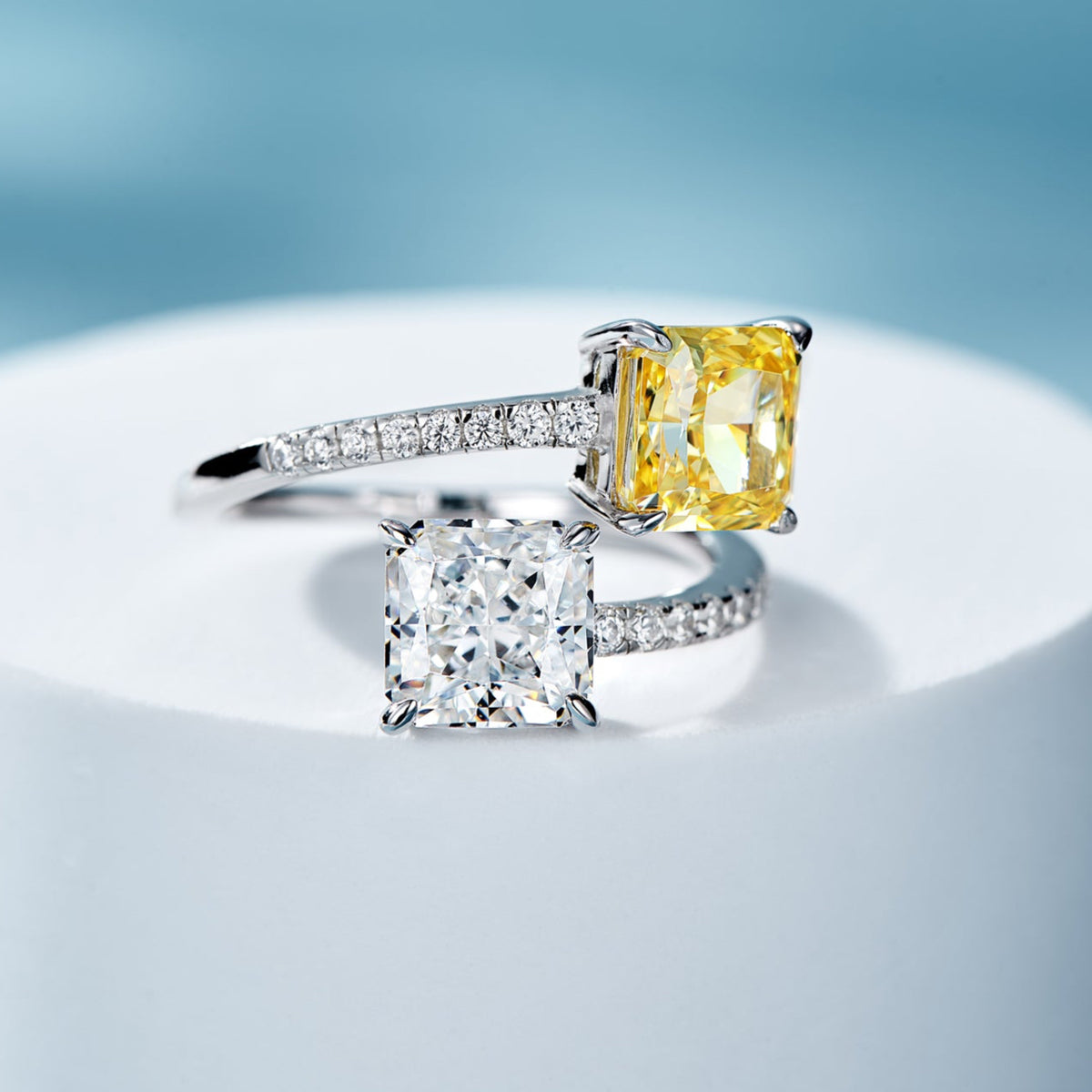 Anillo doble amarillo