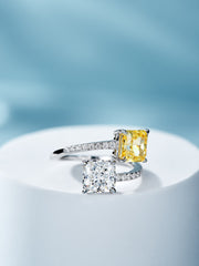Anillo doble amarillo