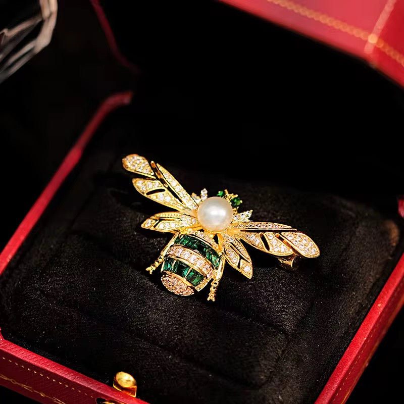 Broche de Abeja dorada