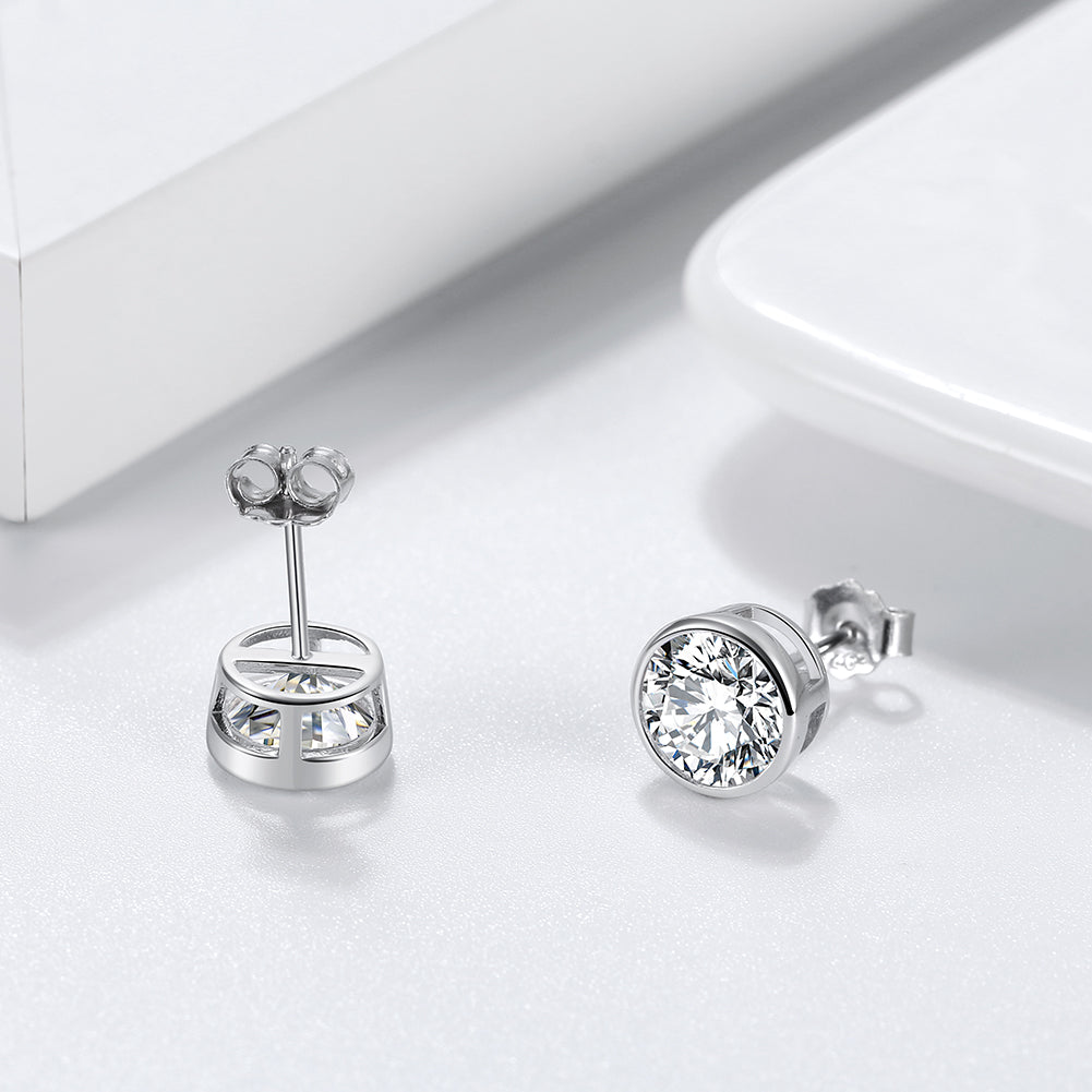 Aretes Stud redondos grandes