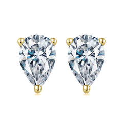 Drop Stud Earrings - Gold 