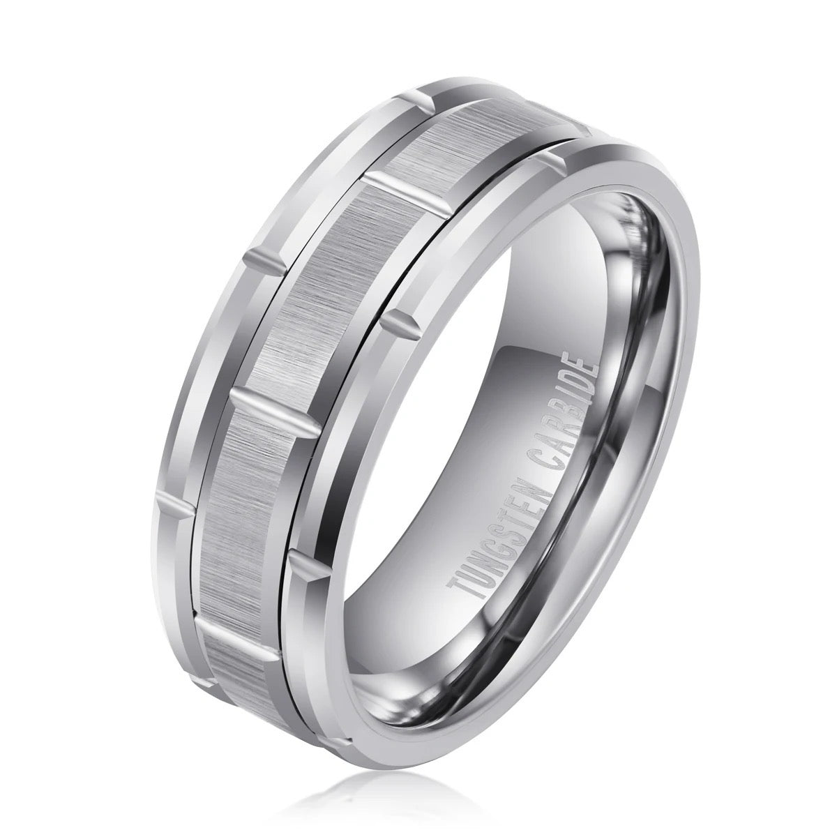 Abstract Silver Ring 